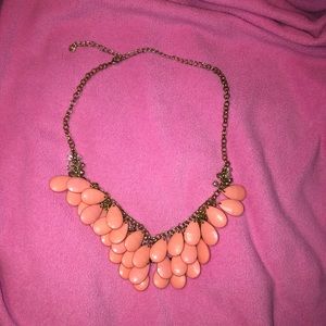 Light pink layered Statement Necklace